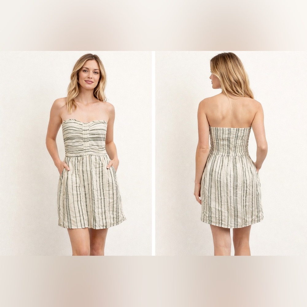 Gap Factory strapless lined mini dress with pockets
